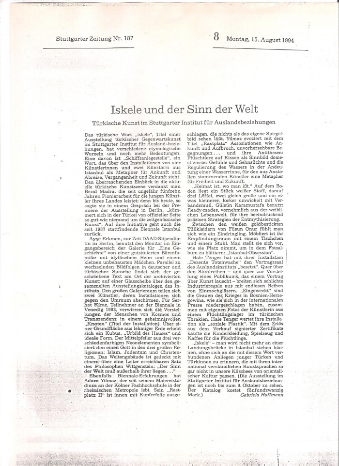 stuttgarter zeitung-15 august 1994