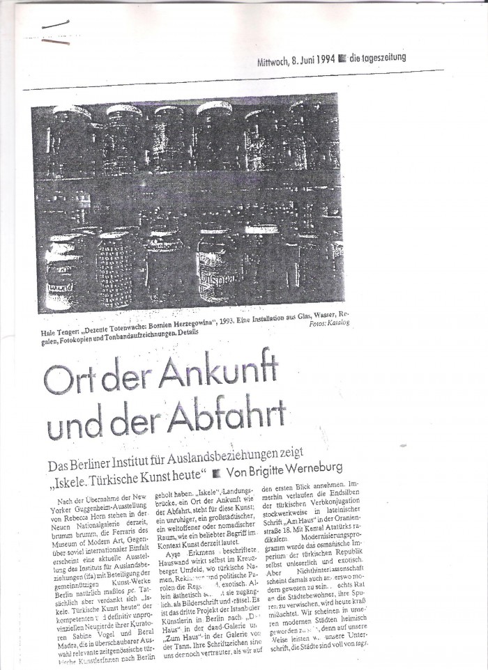 tageszeitung-8 june 1994