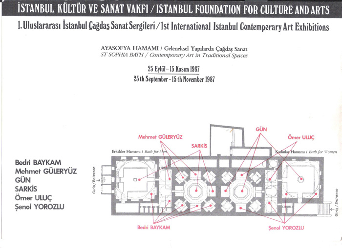 Mimar Sinan hamamı 25 September - 15 November 1987